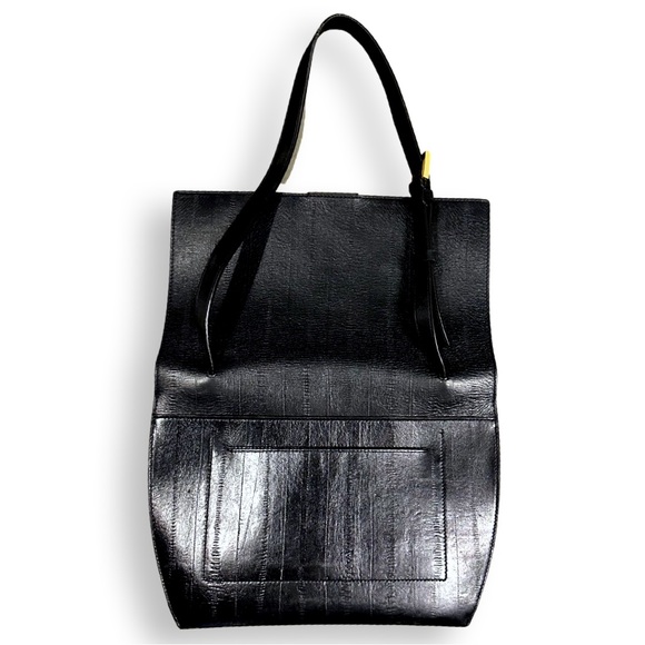 [ ALLSAINTS ] Harley Eel Embossed Leather Crossbody Bag w: luxe Clasp : … - Picture 2 of 9